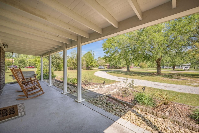 208 Mini Farm Rd, Bonneau, SC 29431 - view of patio featuring covered porch