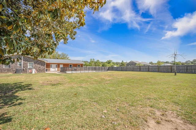 208 Mini Farm Rd, Bonneau, SC 29431 - view of yard featuring a fenced backyard