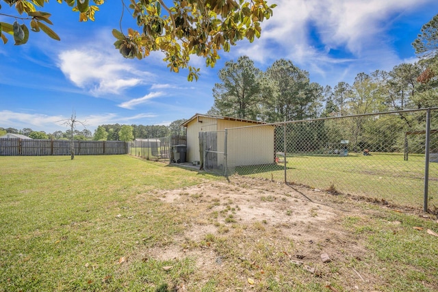 208 Mini Farm Rd, Bonneau, SC 29431 - view of yard featuring a fenced backyard