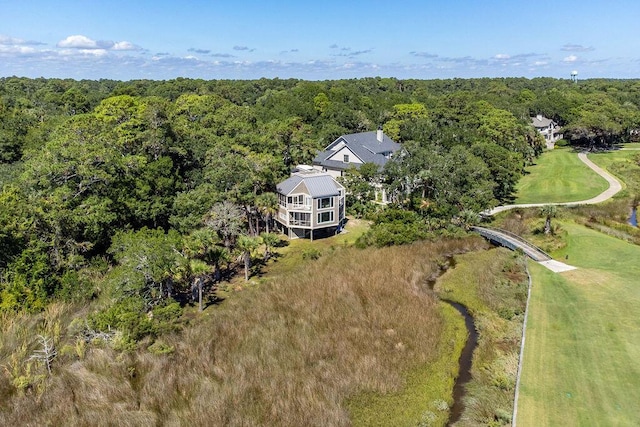 2473 High Hammock Rd, Seabrook Island, SC 29455 - aerial view of a heavily wooded area
