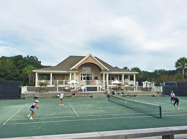 view of sport court