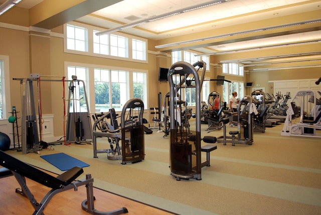 view of exercise room