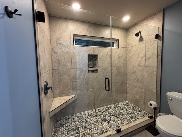 762 Swanson Ave, Charleston, SC 29412 - bathroom with toilet and a stall shower