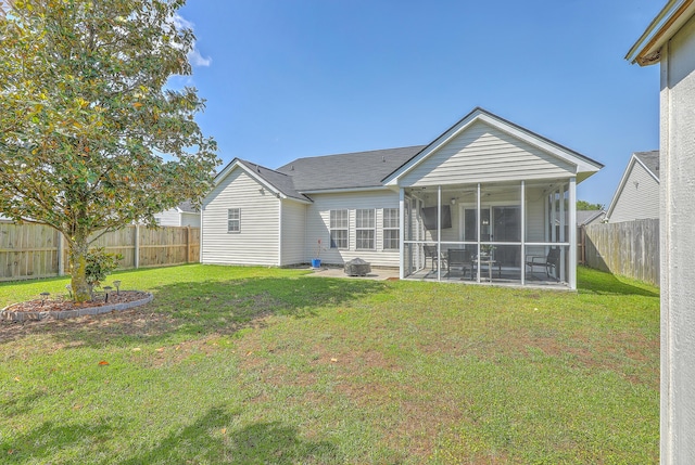 210 Delafield Dr, Summerville, SC 29483 - rear view of property featuring a sunroom