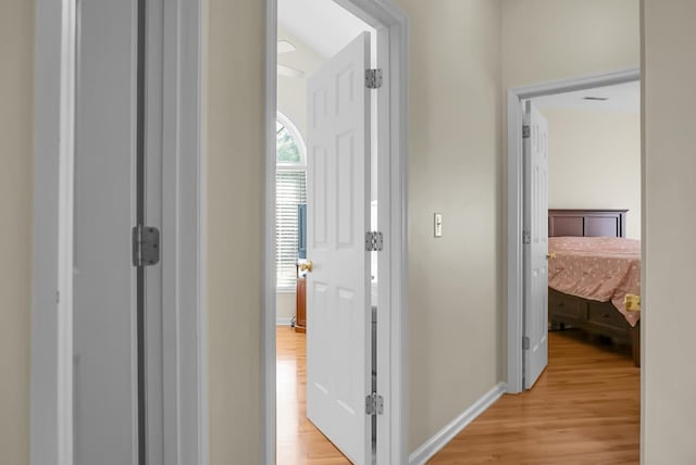 652 Spinner Cir, Mount Pleasant, SC 29464 - corridor with light wood finished floors and baseboards
