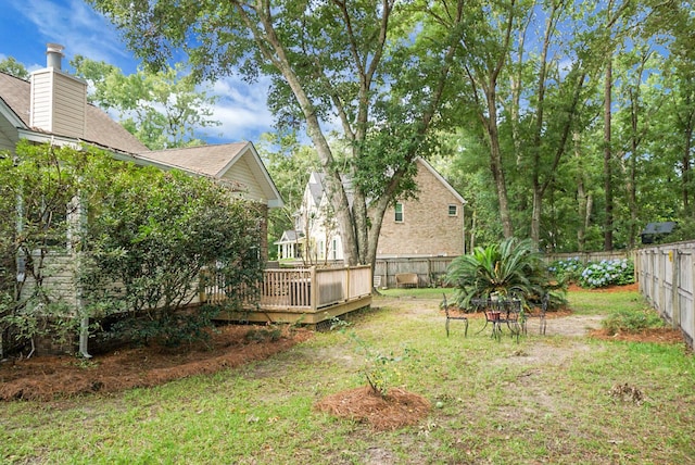 652 Spinner Cir, Mount Pleasant, SC 29464 - fenced backyard featuring a wooden deck