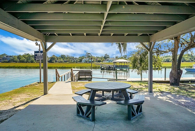 652 Spinner Cir, Mount Pleasant, SC 29464 - dock area with a water view