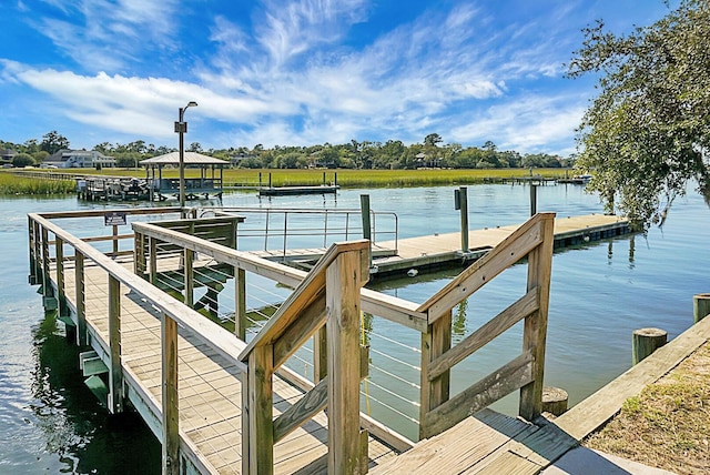652 Spinner Cir, Mount Pleasant, SC 29464 - dock with a water view