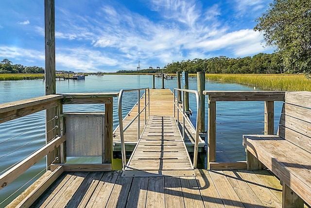 652 Spinner Cir, Mount Pleasant, SC 29464 - dock area featuring a water view