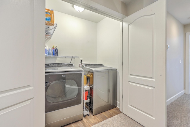 1723 Brittlebush Ln, Johns Island, SC 29455 - washroom featuring washing machine and dryer and light wood-style flooring
