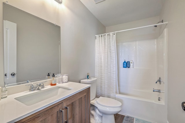 1723 Brittlebush Ln, Johns Island, SC 29455 - bathroom with shower / bath combination with curtain and vanity