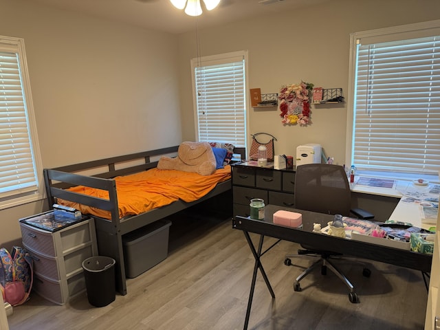 304 Carolina Cir, Walterboro, SC 29488 - bedroom featuring light wood-style floors and a desk