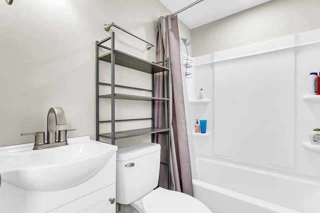 1979 Macon Ave, North Charleston, SC 29405 - full bathroom with toilet, shower / tub combo, and vanity