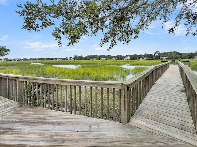 202 Mariners Cay Dr, Folly Beach, SC 29439 - dock area with a deck with water view