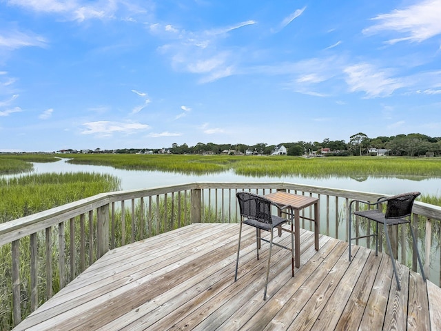 202 Mariners Cay Dr, Folly Beach, SC 29439 - dock area with a deck with water view