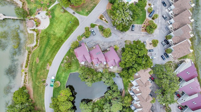 202 Mariners Cay Dr, Folly Beach, SC 29439 - aerial perspective of suburban area featuring a nearby body of water