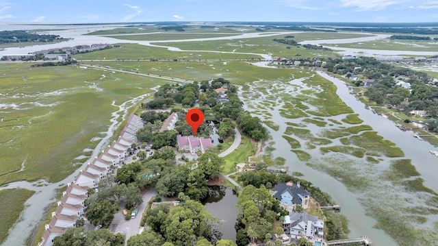 202 Mariners Cay Dr, Folly Beach, SC 29439 - aerial view of property and surrounding area with a nearby body of water