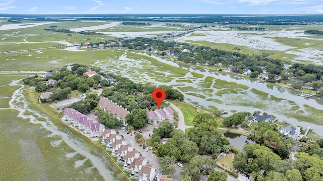 202 Mariners Cay Dr, Folly Beach, SC 29439 - aerial overview of property's location with a large body of water