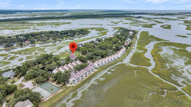 202 Mariners Cay Dr, Folly Beach, SC 29439 - aerial view of property and surrounding area featuring a nearby body of water