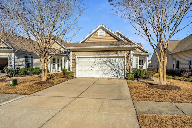 view of front of house featuring a garage