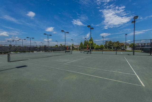 view of tennis court