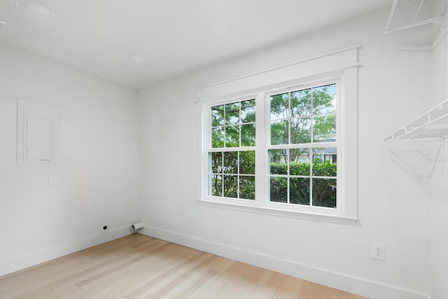 886 Friendly Cir, Charleston, SC 29414 - empty room with baseboards, light wood-style flooring, and recessed lighting