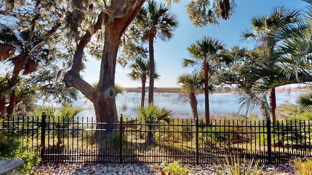 view of water feature