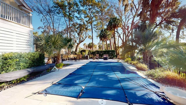 view of pool with a patio area