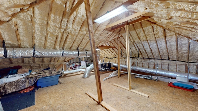 view of attic