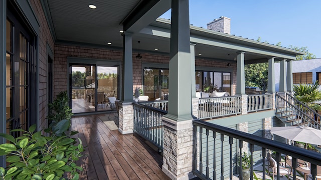 27 Rebellion Rd, Charleston, SC 29407 - wooden deck featuring stairway