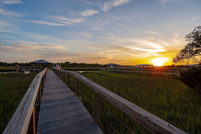 27 Rebellion Rd, Charleston, SC 29407 - dock with a gazebo and a view of rural / pastoral area