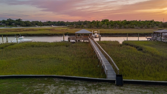 27 Rebellion Rd, Charleston, SC 29407 - dock with a water view and a gazebo