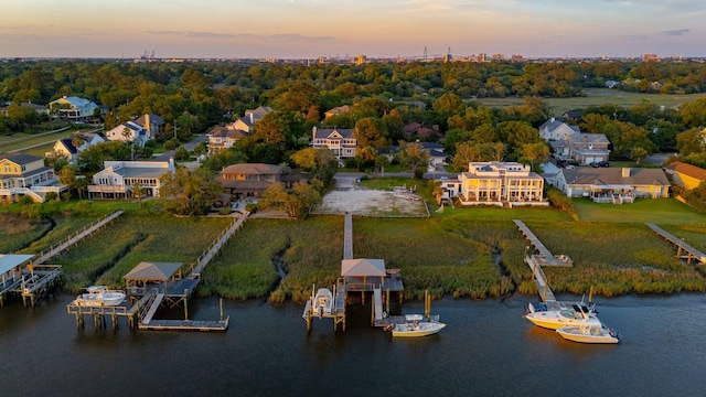 27 Rebellion Rd, Charleston, SC 29407 - aerial perspective of suburban area featuring a nearby body of water