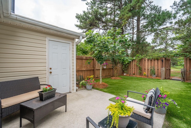1505 Blaze Ln, Charleston, SC 29412 - fenced backyard featuring a patio area
