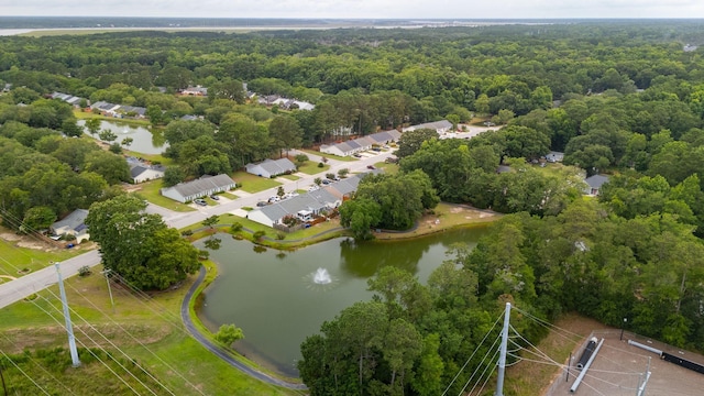 1505 Blaze Ln, Charleston, SC 29412 - drone / aerial view of a heavily wooded area and a nearby body of water