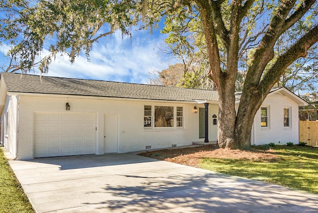 5259 Hartford Cir N, Charleston, SC 29405 - single story home featuring brick siding, concrete driveway, a garage, and crawl space