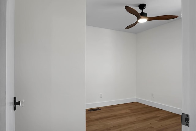 5259 Hartford Cir N, Charleston, SC 29405 - unfurnished room with wood finished floors, ceiling fan, and baseboards