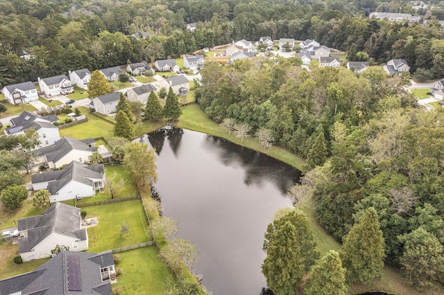 4987 Ballantine Dr, Summerville, SC 29485 - aerial view of property and surrounding area featuring a large body of water, nearby suburban area, and a forest
