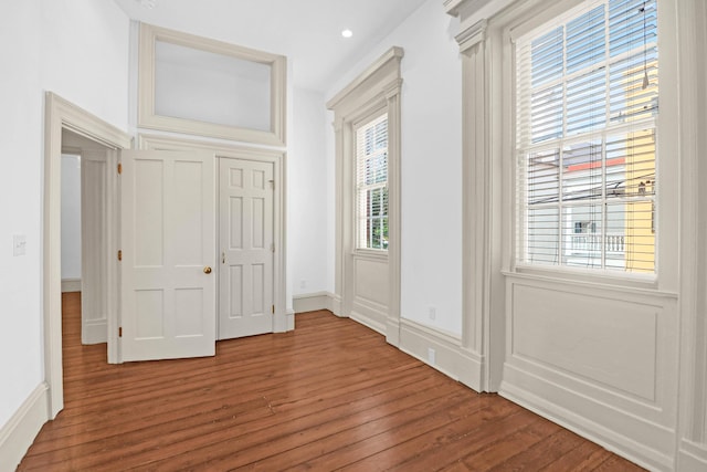 35 Society St Unit D, Charleston, SC 29401 - interior space with recessed lighting, baseboards, and wood finished floors