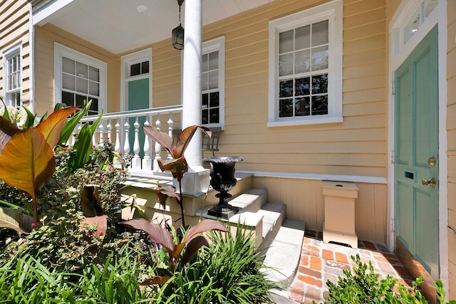 view of patio / terrace featuring covered porch