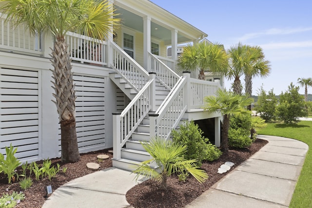 1216 Rivers Reach Dr, Charleston, SC 29492 - doorway to property featuring covered porch