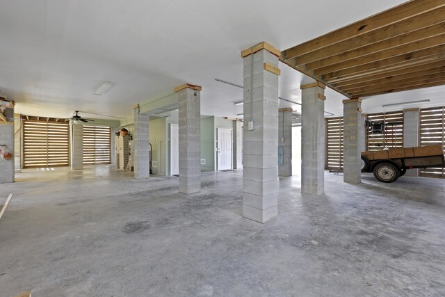 1216 Rivers Reach Dr, Charleston, SC 29492 - garage featuring a ceiling fan