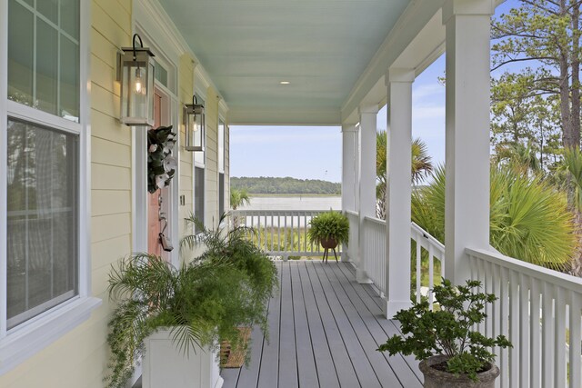 1216 Rivers Reach Dr, Charleston, SC 29492 - porch featuring a water view
