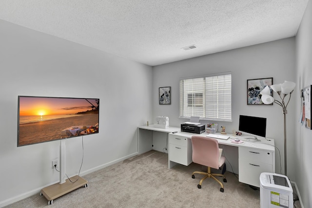 7838 Long Shadow Ln, North Charleston, SC 29406 - office space with a textured ceiling, light carpet, and baseboards