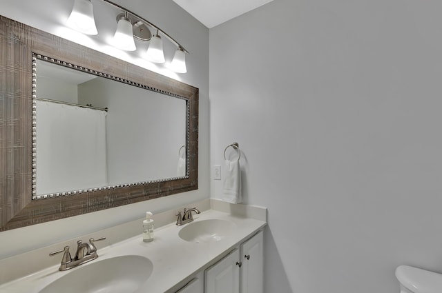 7838 Long Shadow Ln, North Charleston, SC 29406 - bathroom featuring double vanity and toilet
