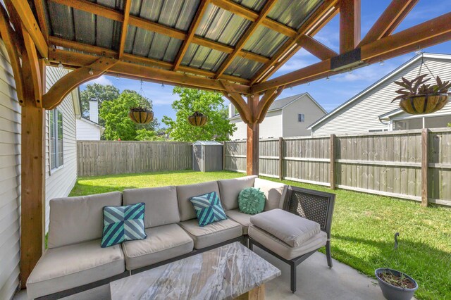 7838 Long Shadow Ln, North Charleston, SC 29406 - view of patio / terrace with an outdoor living space