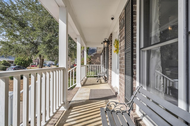 balcony with a porch