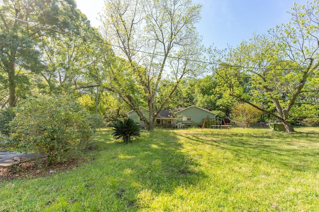 view of yard featuring a playground