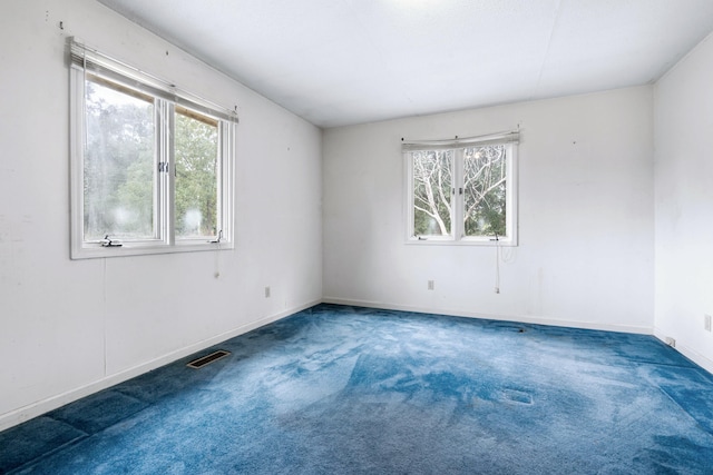 carpeted empty room with plenty of natural light