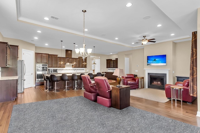 522 Tidewater Chase Ln, Summerville, SC 29486 - living room with crown molding and wood finished floors
